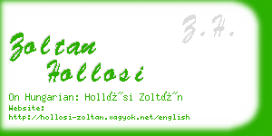 zoltan hollosi business card